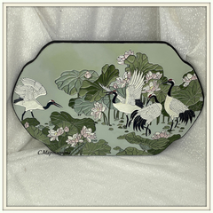 Панно настенное "Белые цапли"