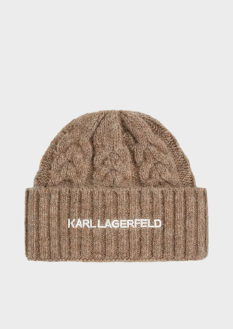 Шапка KARL LAGERFELD K/Essential Cable Knit Beanie