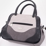 Сумка Саломея 325 мульти итальянский серо-черный