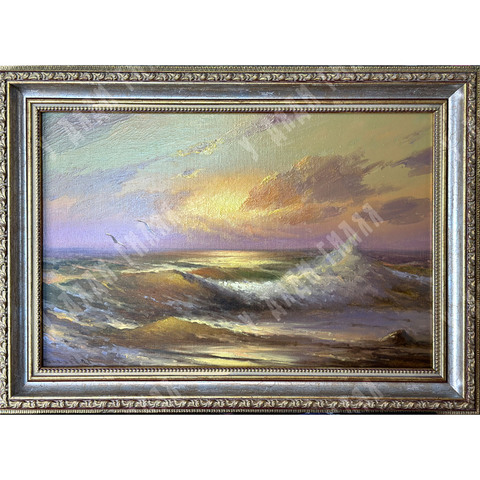 Беляев В.В. Волна. Холст, масло, 2021 г.