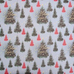 Упаковочная бумага глянцевая, «Сказочный лес», 0,7*1 м, 5 листов