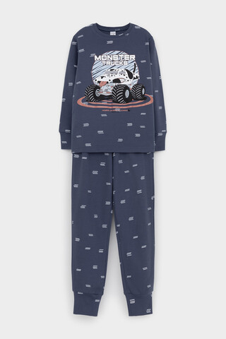 пижама  для мальчика  К 1621/стальной,штиль