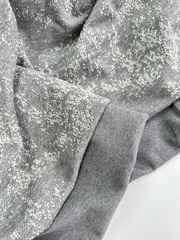 Трикотаж жаккардовый, футер 3-х ниточный, Светло-серый