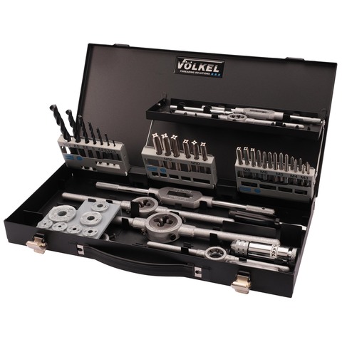 Набор метчиков и плашек M3 -M12 HSS-G 52пр Volkel 49106
