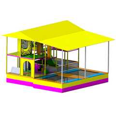 Детский игровой лабиринт с крышей «Солнечный остров» 8×6×4 м