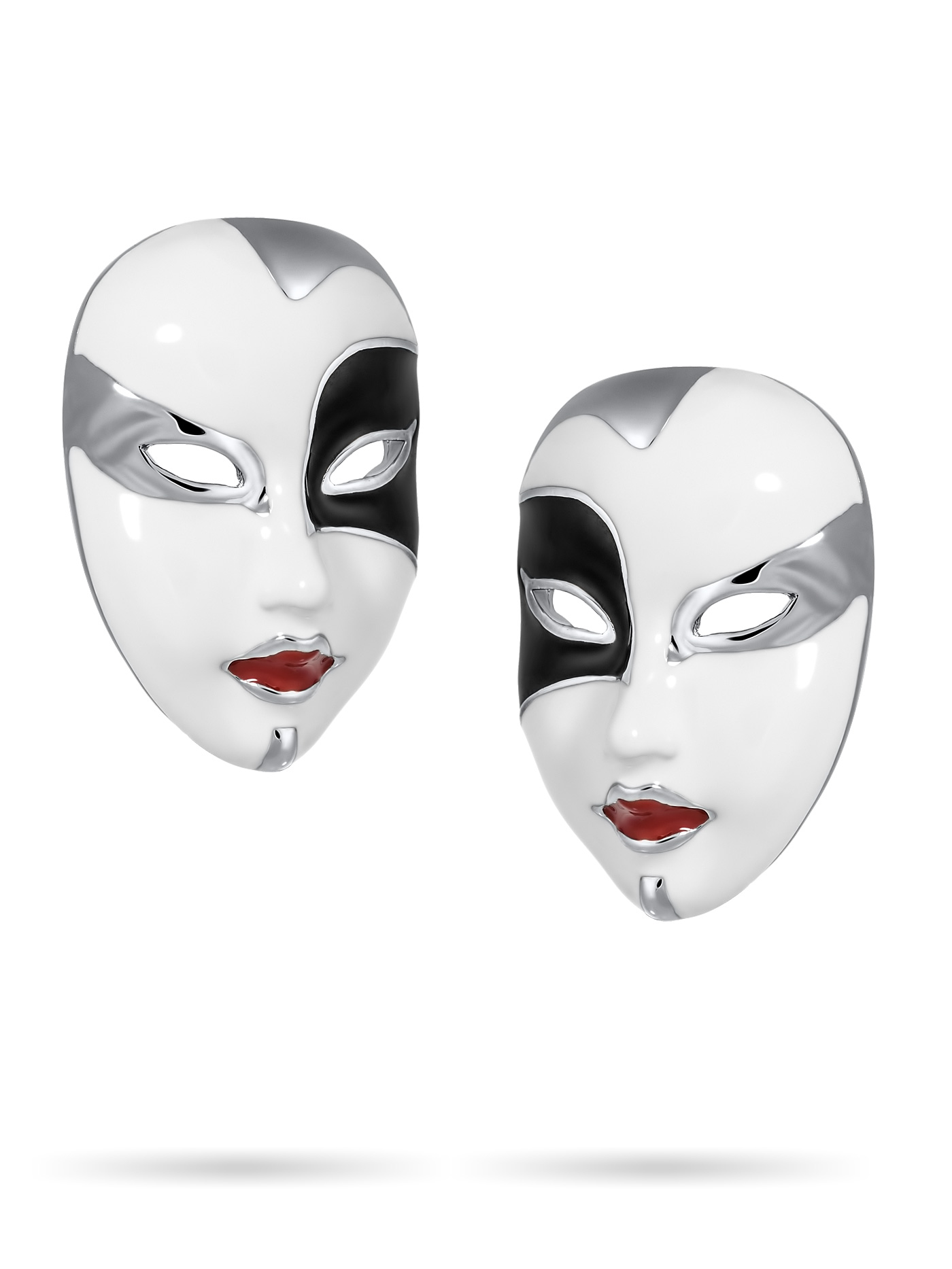 Крупные дизайнерские серьги Маски