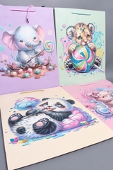 Пакет подарочный M вертикальный, Карамельки, МИКС, 26*32*12 см (Д*В*Ш), 1 шт.