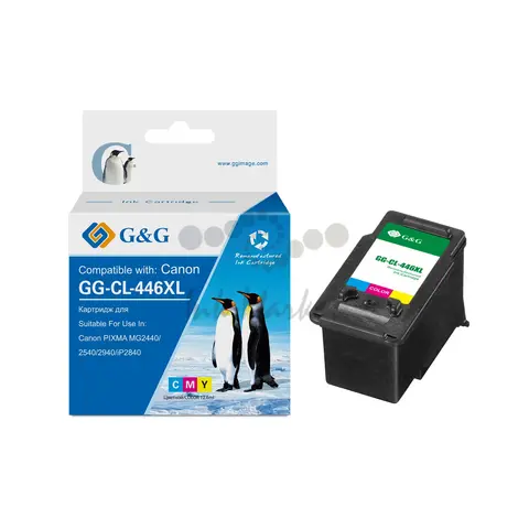 Картридж струйный G&G GG-CL-446XL многоцветный (15мл) для Canon Pixma MG2440, 2540, 2940