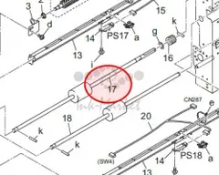 Передаточный ролик Conveyance Roller /Lower для PRO 1051, PRO 1200 - A0G6700200 Konica Minolta