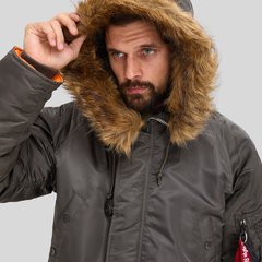 Парка Alpha Industries N-3B Slim Fit Rep. Grey (Серая)