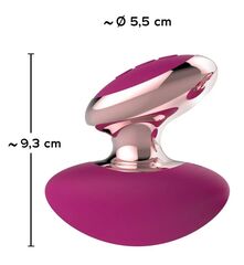 Ярко-розовый вибромассажер Couples Choice Massager - 