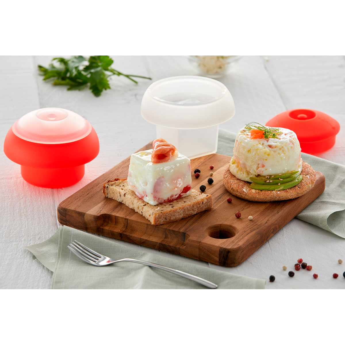 Форма для приготовления яиц в СВЧ круглая, арт. 882784 - фото 2