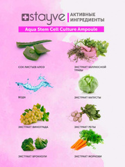 Stayve Aqua Stem Cell Culture Сыворотка для интенсивного увлажнения кожи (1 ампула 8 мл.)