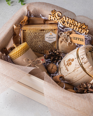 Медовый подарочный набор в деревянном ящике