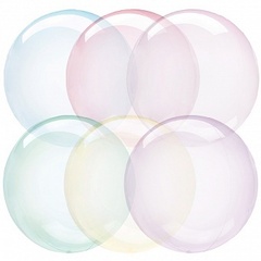 К Deco Bubble (Бабл), 18''/46 см, Ассорти, Кристалл (Выбор цвета не предоставляется), 1 шт.