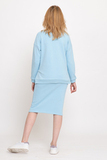 Костюм для беременных и кормящих 16098 голубой