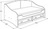 Кровать одинарная "Омега 7" (млечный дуб), ЛДСП/МДФ/Рамочный профиль, Фант-мебель, г. Волжск