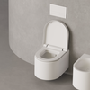 Salini 240121KSM Salini GEMELLI Унитаз подвесной 520х405х420 мм, материал S-Stone матовый, внутри керамика Vitra Zentrum, сиденье микролифт, цвет белый