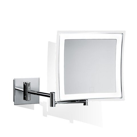 Decor Walther 0121600 Decor Walther BS 84 TOUCH Зеркало косметическое 235x210x370мм, настен, питание от батареек, 5-кратное увелич, LED подсветка с сенсорным выкл, цв хром