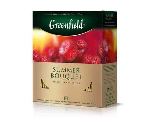 Чай фруктовый в пакетиках из фольги Greenfield Summer Bouquet, 100 пак/уп