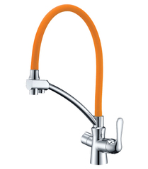 Смеситель для кухни с подключением к фильтру с питьевой водой LEMARK COMFORT LM3070C-Orange
