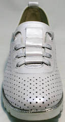 Красивые женские туфли на спортивной подошве летние Mi Lord 2007 White-Pearl.