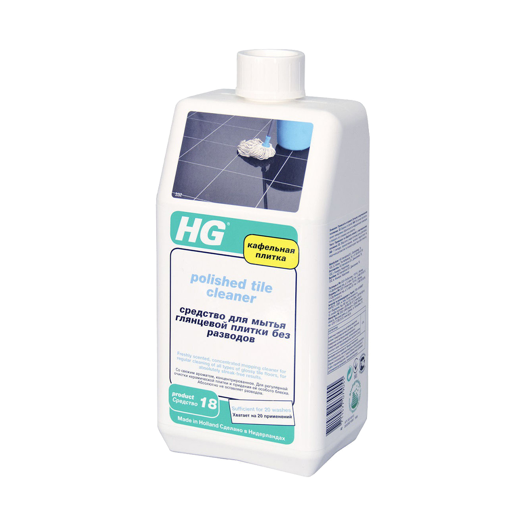 HG Средство для мытья глянцевой плитки без разводов 1 л.