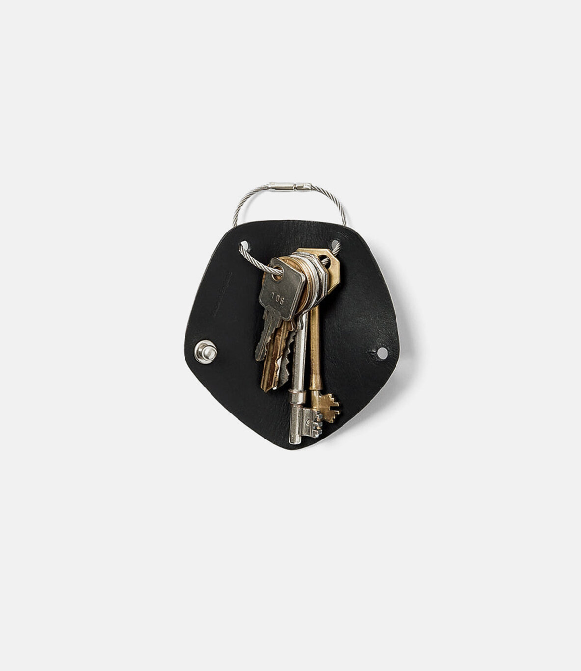 Campbell Cole Simple Key Wrap Black — ключница из кожи