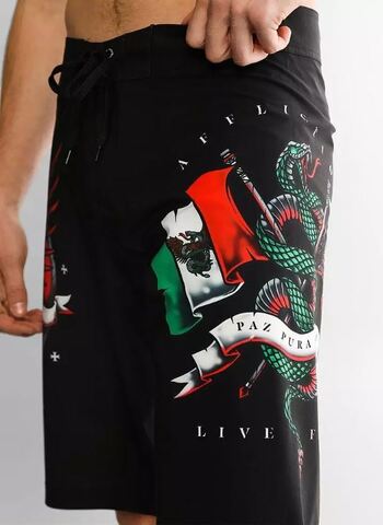 Affliction | Шорты мужские Tri Pride Boardshort 101BS176 левый бок