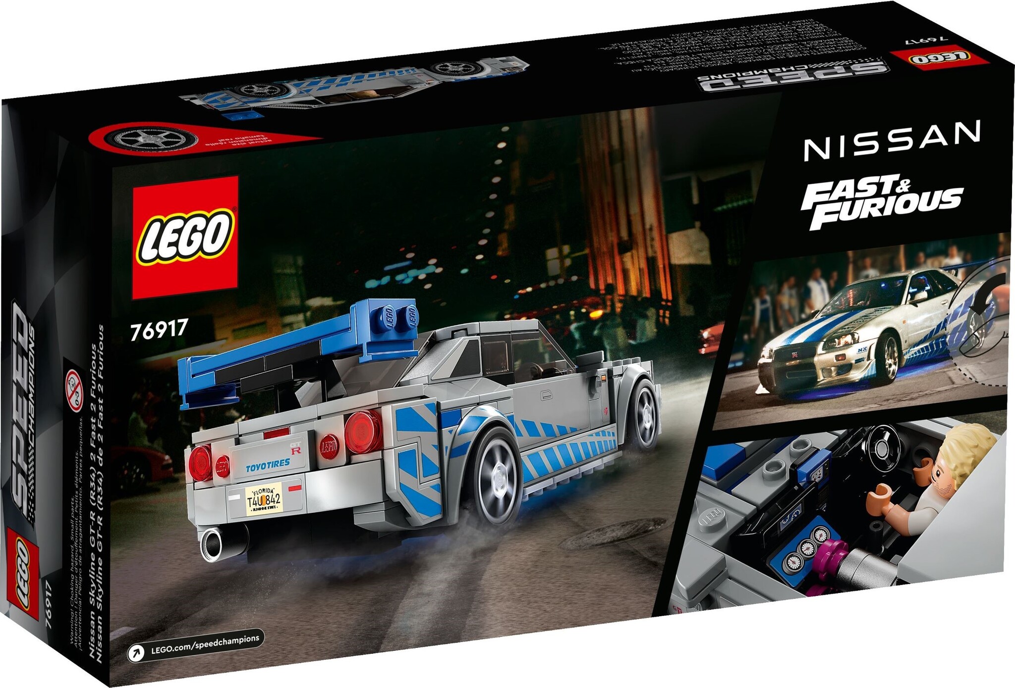 LEGO Speed Champions: Форсаж 2 Nissan Skyline GT-R (R34) 76917 - купить по  выгодной цене | Интернет-магазин «Vsetovary.kz»