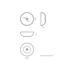 Умывальник накладной Art Slim