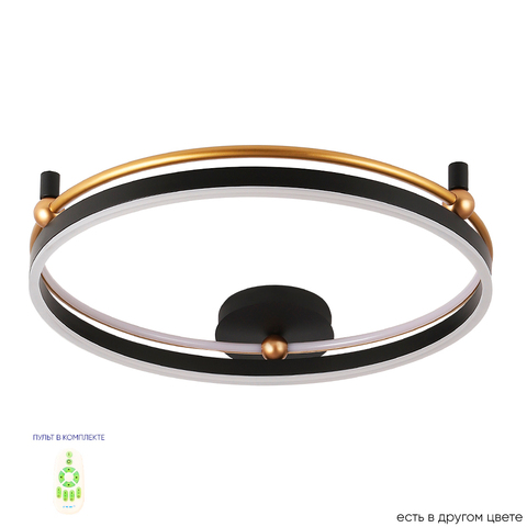Потолочный светодиодный светильник Crystal Lux FERNANDO PL72W LED BLACK/GOLD