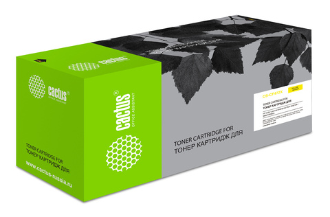Картридж лазерный Cactus CS-CF472X CF472X желтый (23000стр.) для HP Color LJ Enterprise Flow M681dh, M681f, M682z