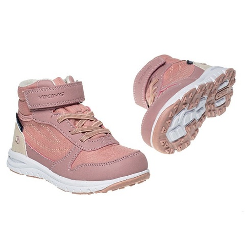 Детские ботинки Viking Hovet Mid WP Antiquerose/Light Pink демисезонные