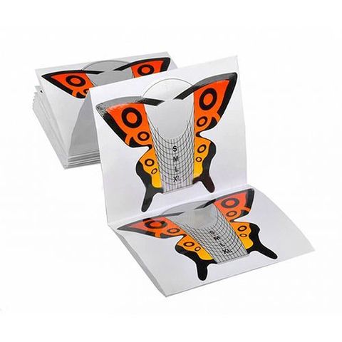 Форма для моделирования бумажные бабочка оранжевая 25/уп