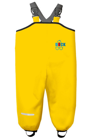 Непромокаемый желтый полукомбинезон DUCK