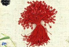 Микропломба, биркодержатели пломба пластик, р. 18 см, красный