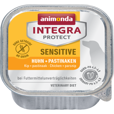 Animonda Integra Protect Sen консервы c курицей и пастернаком д/взр.собак при пищ аллергии 150г