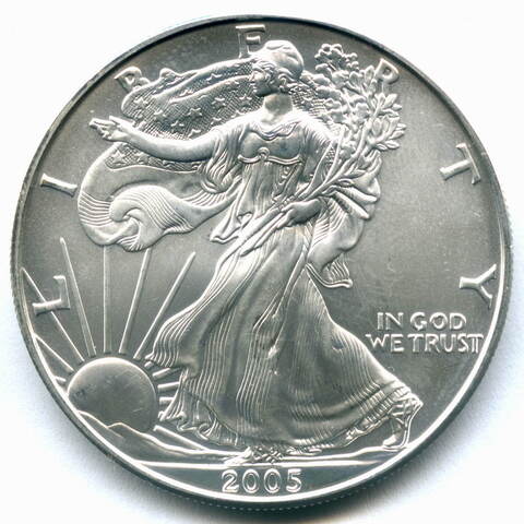 1 доллар США 2005 год AU (Шагающая свобода)