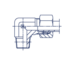Штуцер FC90 DL08 NPT 3/8" B4 (в сборе) CAST