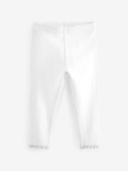 Легинсы с оборками для девочки Next 521-320, Белый