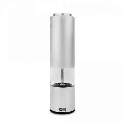 Мельница электрическая для перца и соли 21.5x5см Adhoc eMill светло-серая