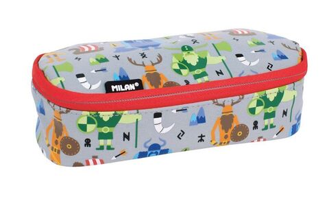 Penal \ Пенал \ Pencil bag OVAL PENCIL CASE VIKINGS