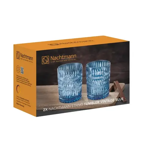 Набор стаканов низких 2шт 304мл голубой Nachtmann Ethno