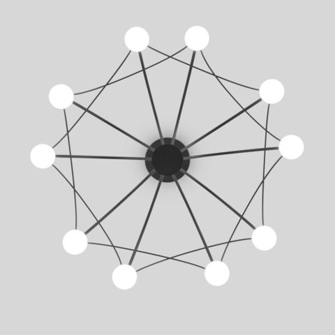 Подвесной светодиодный светильник Eurosvet Ragno 90034/10