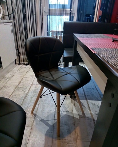 Интерьерный дизайнерский кухонный стул Perfecto / Перфекто / PU / Экокожа