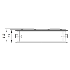 Радиатор стальной панельный AXIS 20 Hygiene 300 x 2600 Ventil