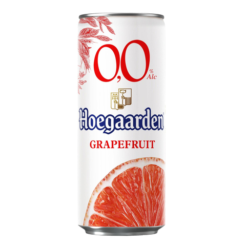 Пиво безалкогольное Hoegaarden со вкус. грейпфрута, нефильтр. 0,33л ж/б. шт