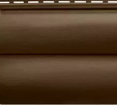 Сайдинг виниловый Альта-Профиль Blockhouse BH-02 Премиум Орех тёмный 3100х320 мм