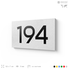Номер на дверь 194, табличка на дверь для офиса, квартиры, кабинета, аудитории, склада, белая 120х70 мм, Айдентика Технолоджи